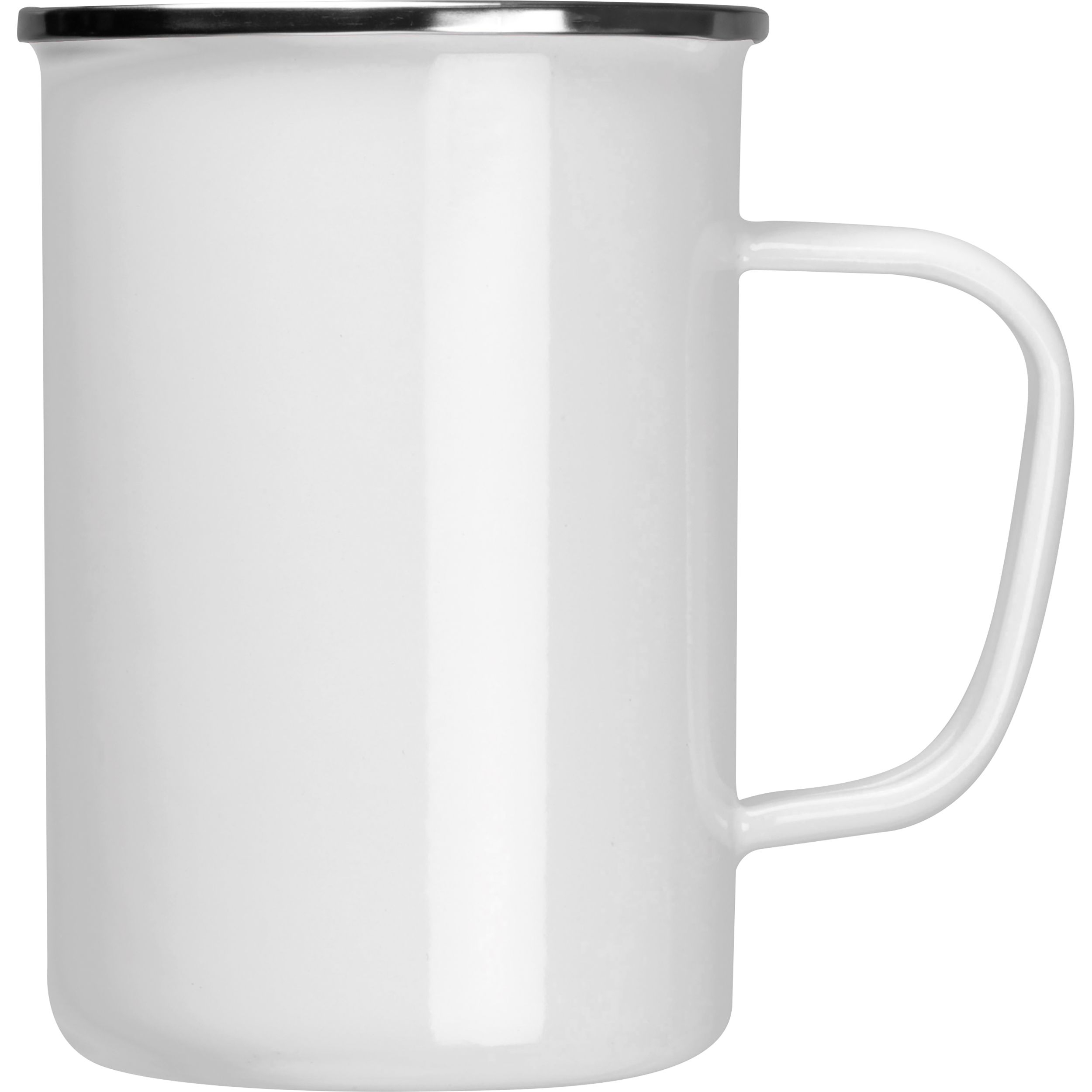 MA83857-06Emaille Tasse GENE_ weiss