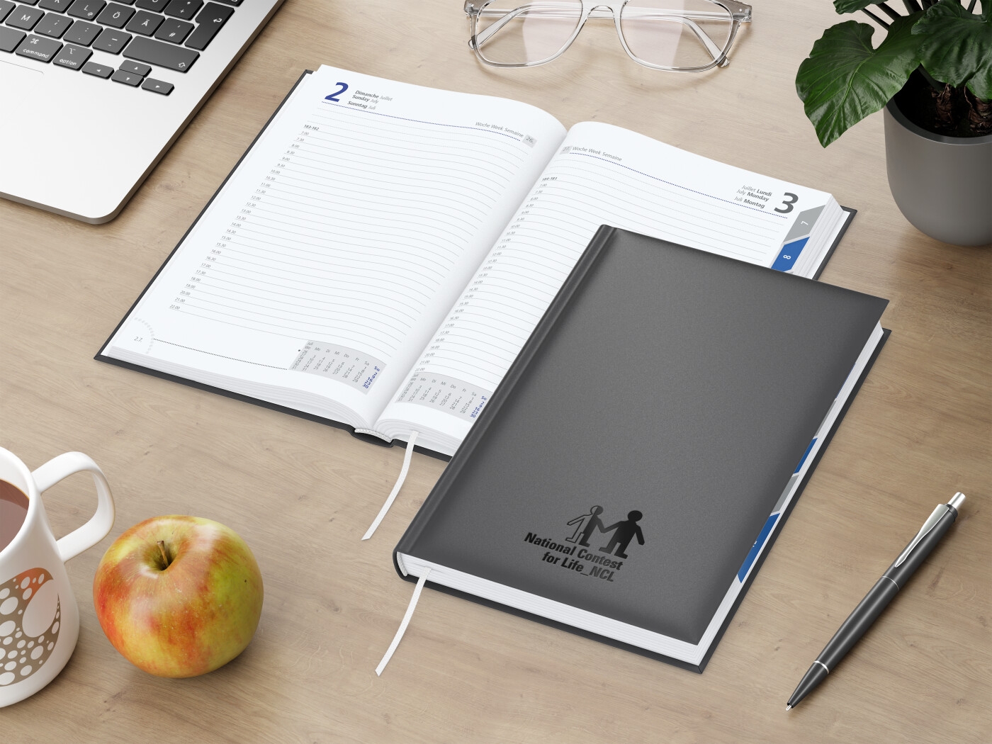 GE0064-ANBTageskalender Manager Monatsregister_ anthrazit_ Schwarzpraegung