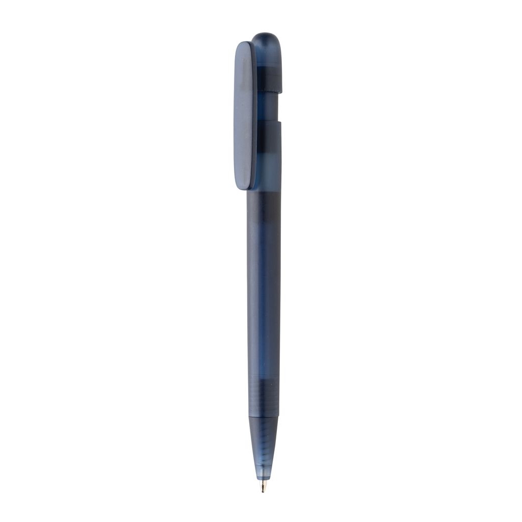 XDP611.26-25Devin transparenter Stift aus GRS zertifiziertem rABS_ navy blau