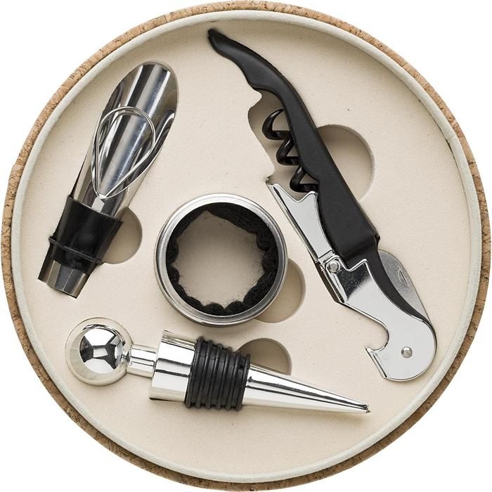 GI1015137Weinset aus PU mit Korkoptik Milana