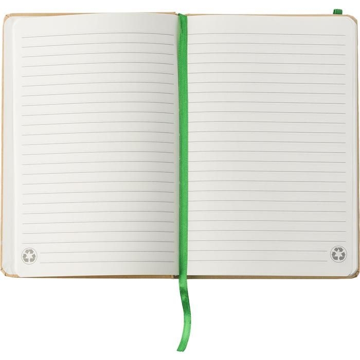 GI818553-06Notizbuch aus recyceltem Papier _A5_ Gianni_ gelb