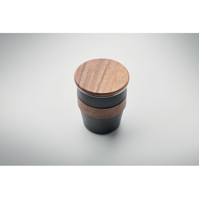 MO2322-03Walnut Einwandiger Becher 350 ml_ schwarz