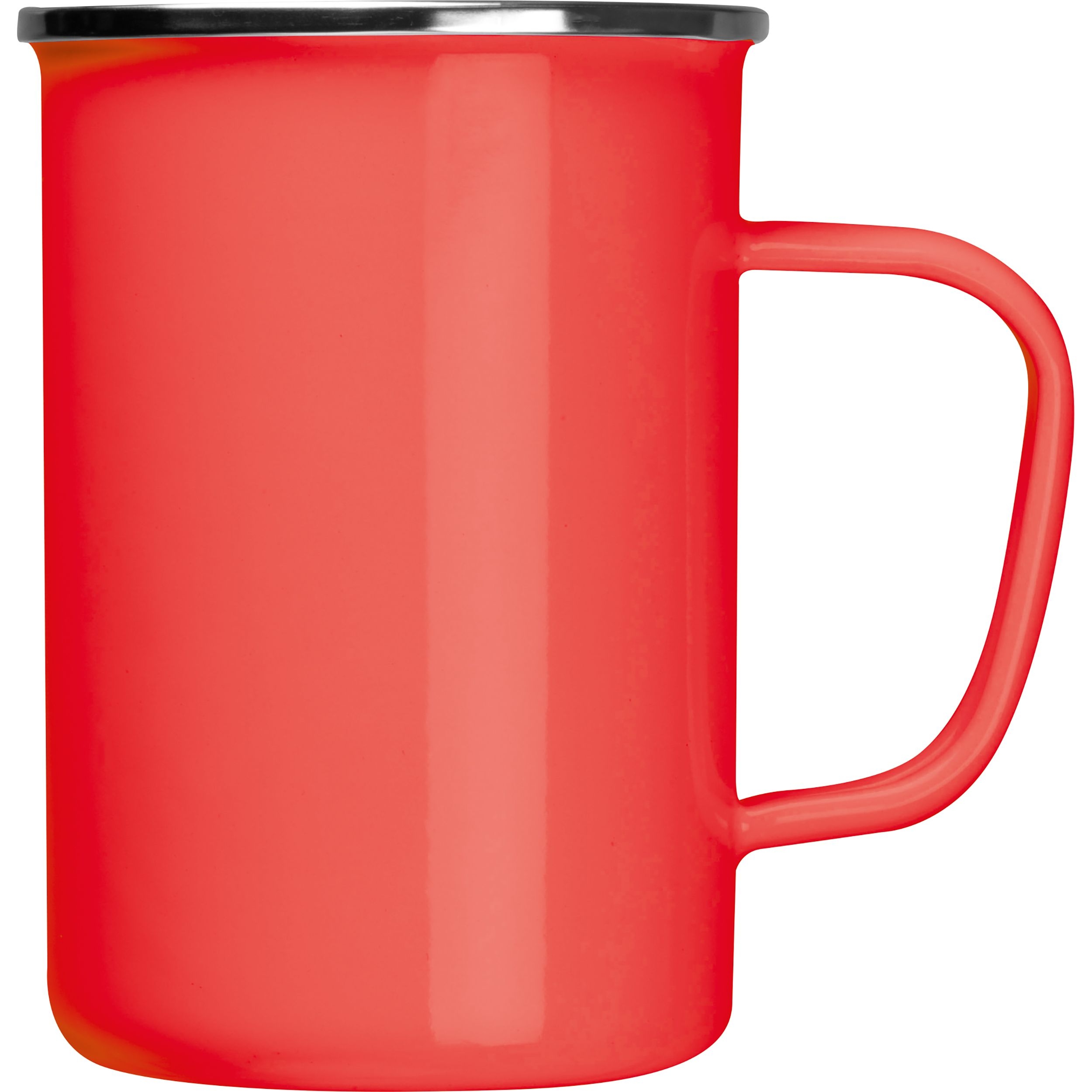 MA83857-05Emaille Tasse GENE_ rot