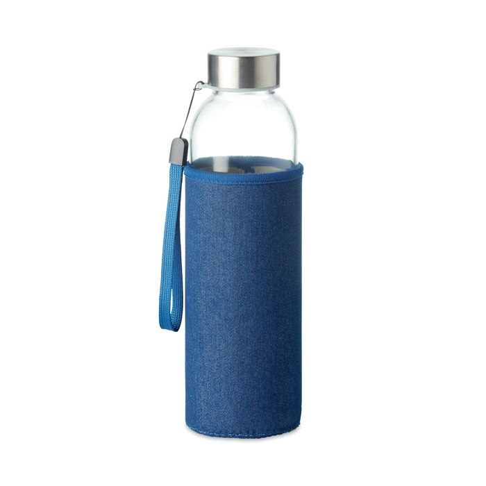 MO6192Utah Denim Trinkflasche Glas 500ml