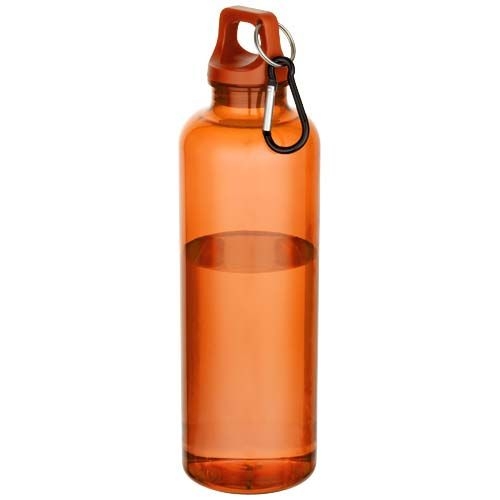 PF100877-3Oregon 750 ml RCS-zertifizierte Trinkflasche aus recyceltem Kunststoff mit Karabinerhaken_ orange