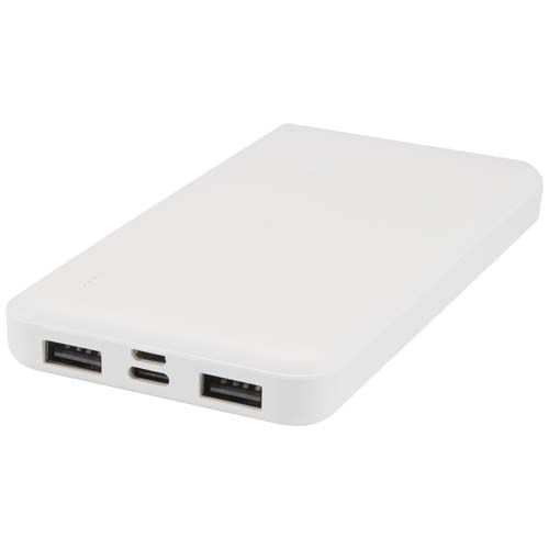 PF124458-1Intan 10 W 10.000 mAh Powerbank aus recyceltem Kunststoff_ weiss