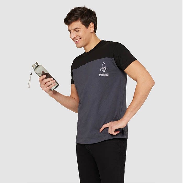 MO9910-27Utah Rpet RPET-Flasche 500ml_ transparent grau