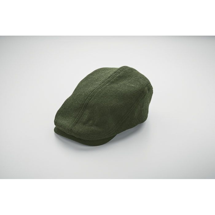 MO2966-60Blind Peak Newsboy-Kappe 335 g_m²_ dunkelgruen