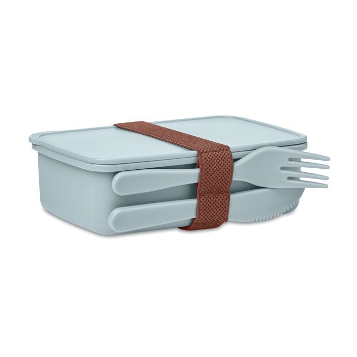 MO6254-66Sunday Lunchbox mit Besteck_ babyblau