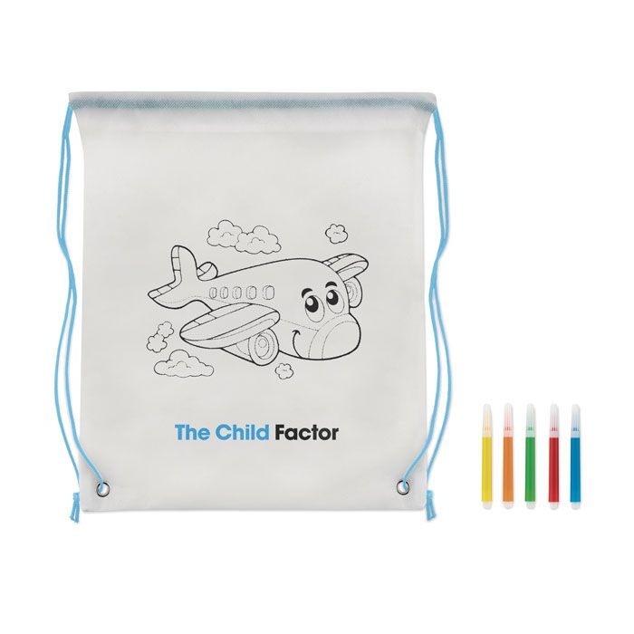 MO9887-66Carrydraw Gestaltbarer Kordelzugbeutel_ babyblau