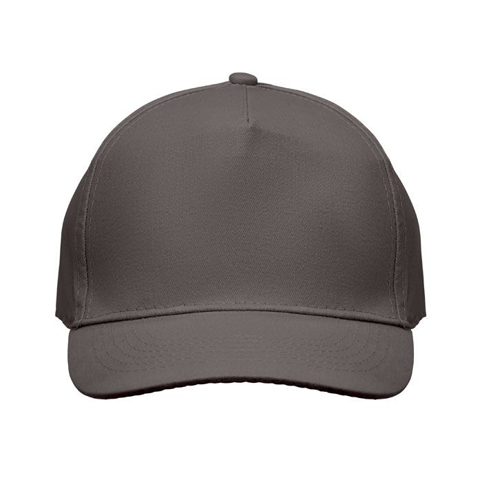 MO2345-15Sunny Baseball cap 5 panels 180gr_ steingrau