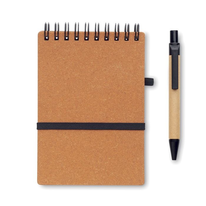 MO2481-01Notie Recyceltes Notizbuch-Set_ braun