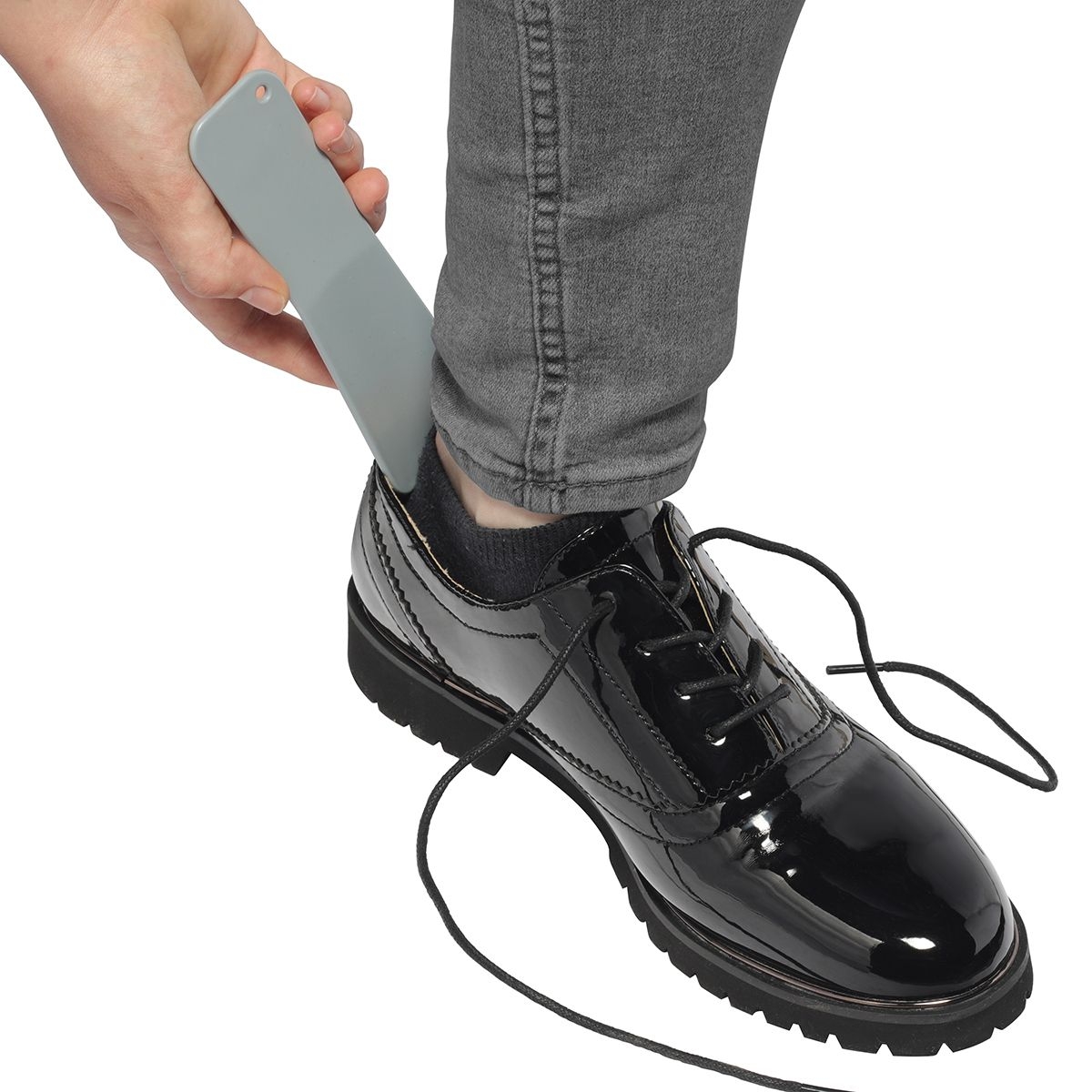 HE7263FRC-RS7Schuhloeffel Recycling_ kurz_ recycling grau