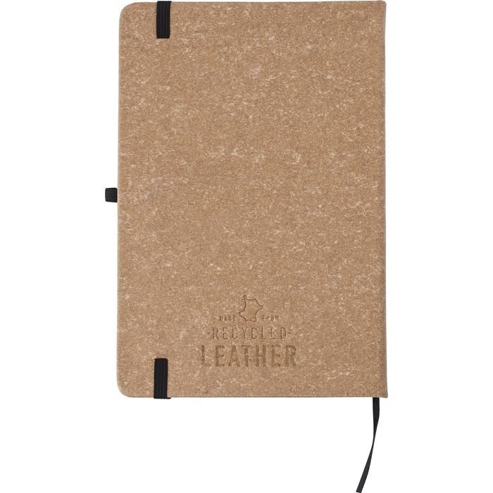 GI1015151-11Notizbuch aus recyceltem Leder _A5_ Gianna_ brown
