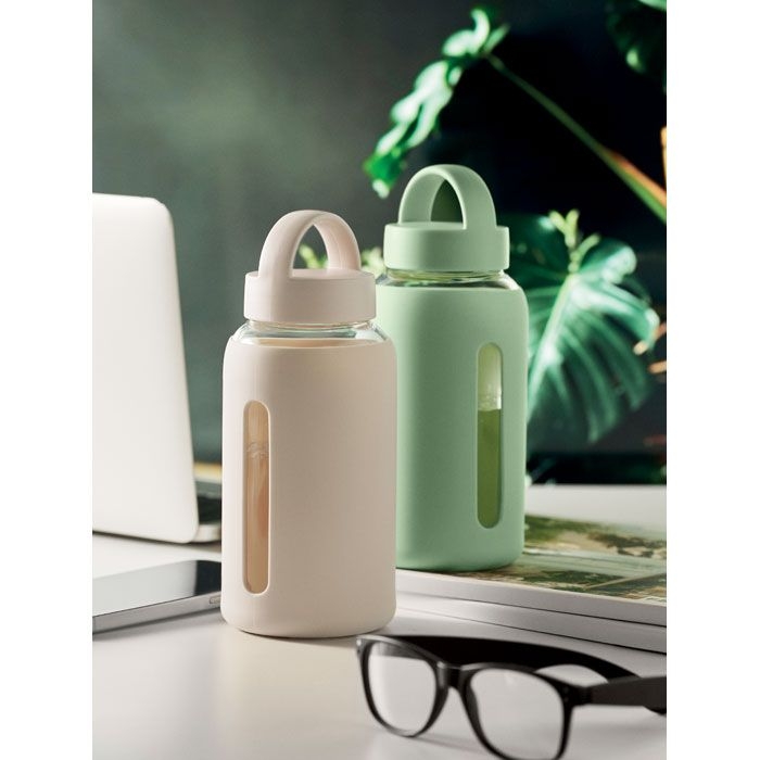 MO2912-13Boris Flasche Borosilikatglas 600ml_ beige