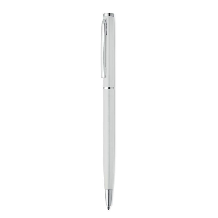 MO3139-06Nimes Drehkugelschreiber recy. Alu_ weiss