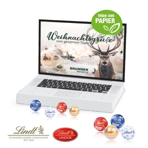 CD55337Adventskalender Laptop mit Lindt Minis