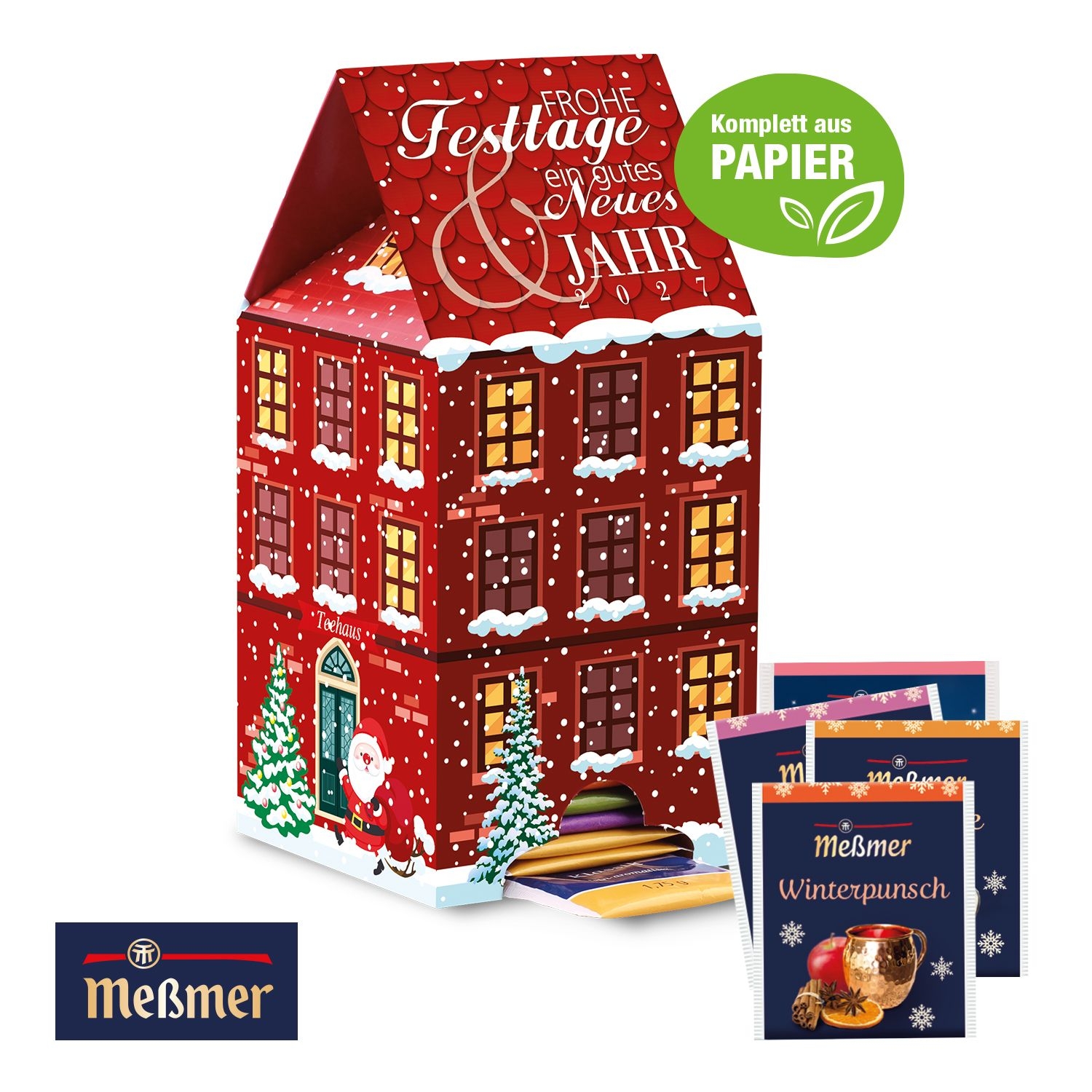 CD95346-02Adventskalender Messmer „Tee-Haus“_ Individuelles Motiv