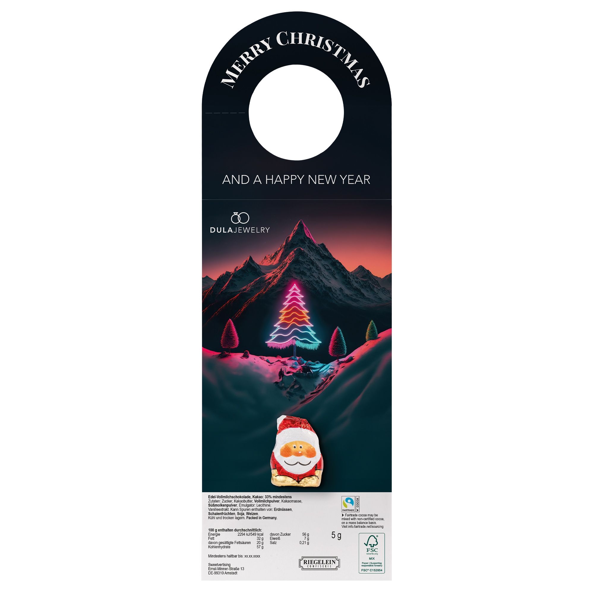 JG20053Werbeanhaenger mit Weihnachtsmann