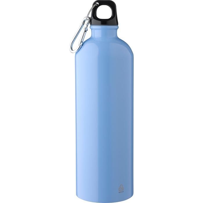 GI1204263-18Recycelte einwandige Edelstahlflasche _750 ml_ Emeric_ hellblau