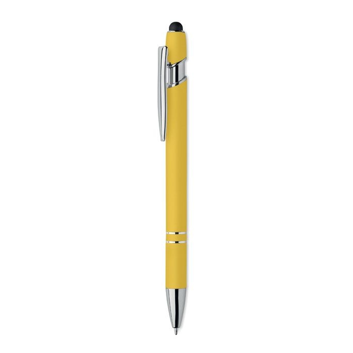 MO2798-08Siparo Druckkugelschreiber mit Stylus_ gelb