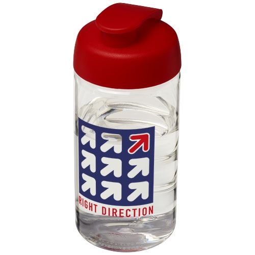 PF210050-4H2O Active® Bop 500 ml Sportflasche mit Klappdeckel_ transparent_rot