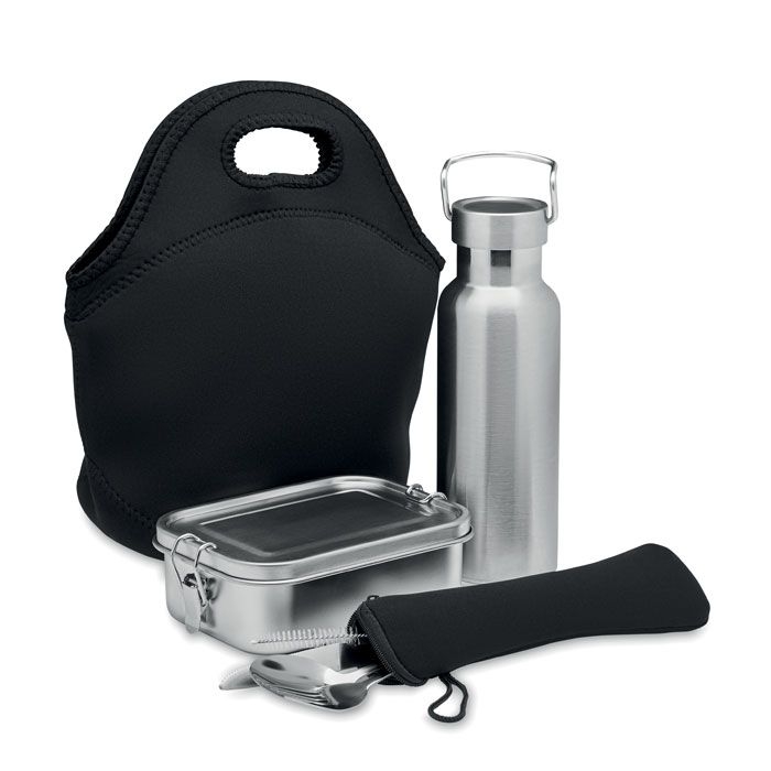 MO6765-03Ily Lunch-Set Edelstahl_ schwarz