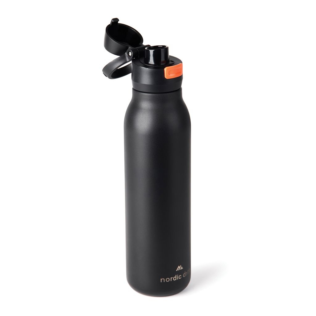 XDND310.03-01Nordic Drift Trail einwandige RCS Wasserflasche 750ml_ schwarz