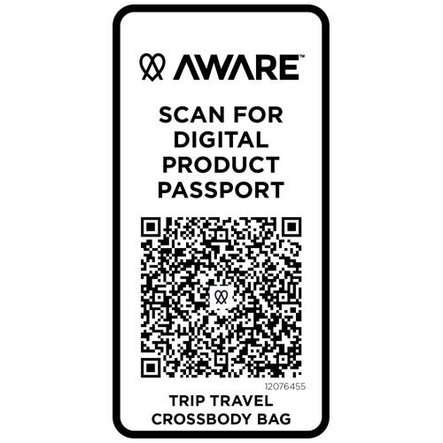 PF120764-2Trip Aware™ Recycelte Reisetasche mit Schultergurt 1 L _ hale blau
