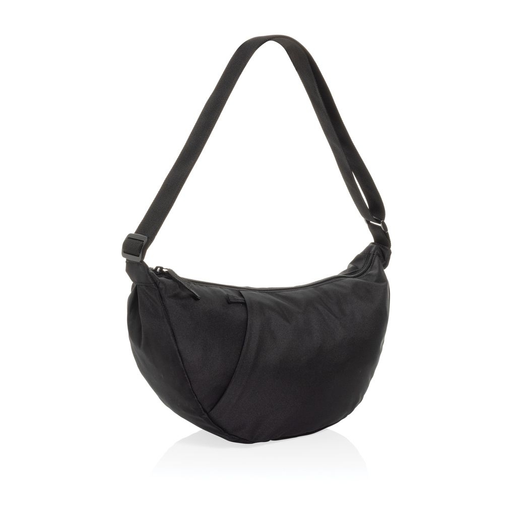 XDP763.51-01Crescent XL AWARE™ RPET Half-Moon Sling Tasche_ schwarz