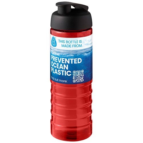 PF210479-12H2O Active® Eco Treble 750 ml Sportflasche mit Stuelpdeckel_ rot_schwarz