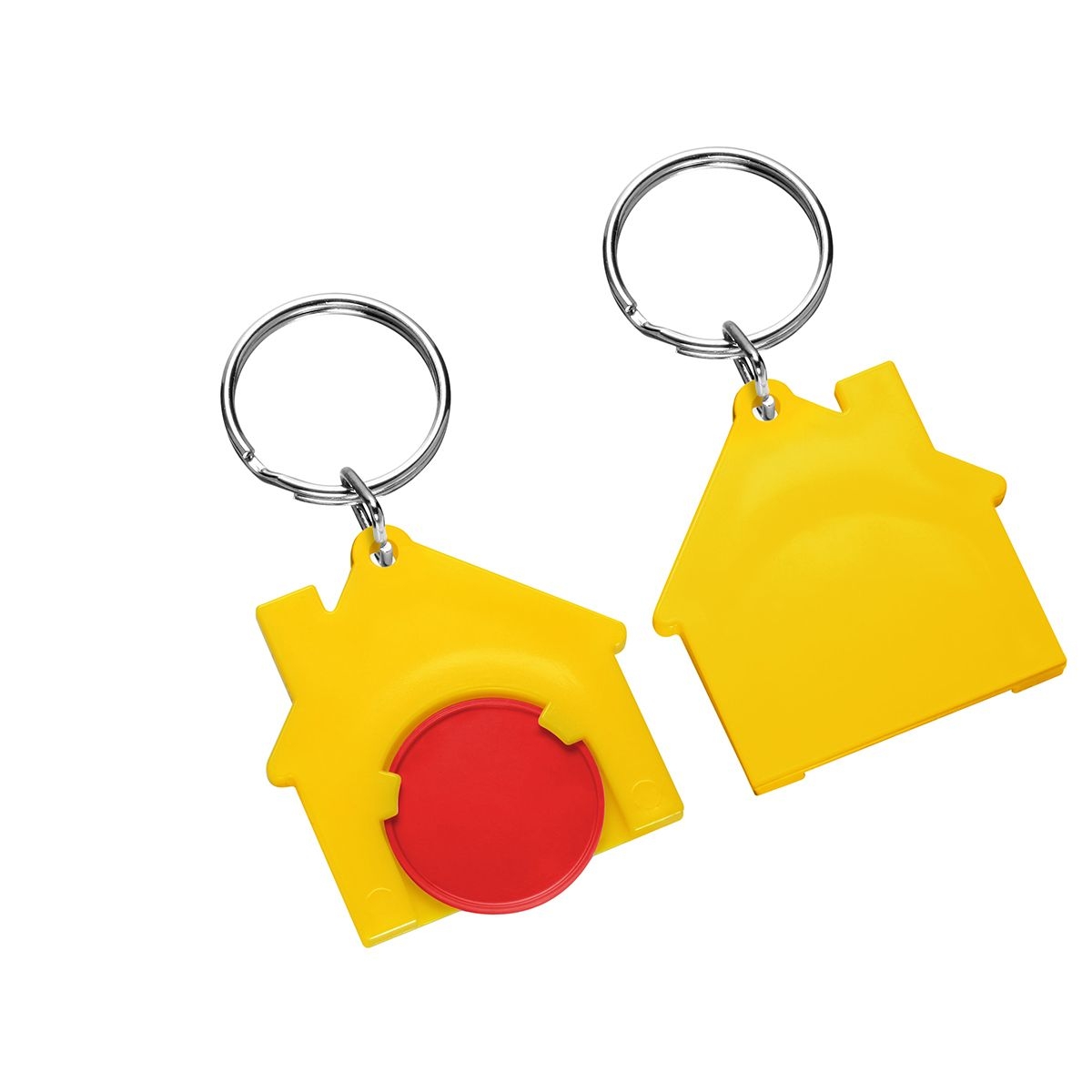 HE7516R-1-4Chiphalter mit 1€-Chip _Haus_ rot_ gelb