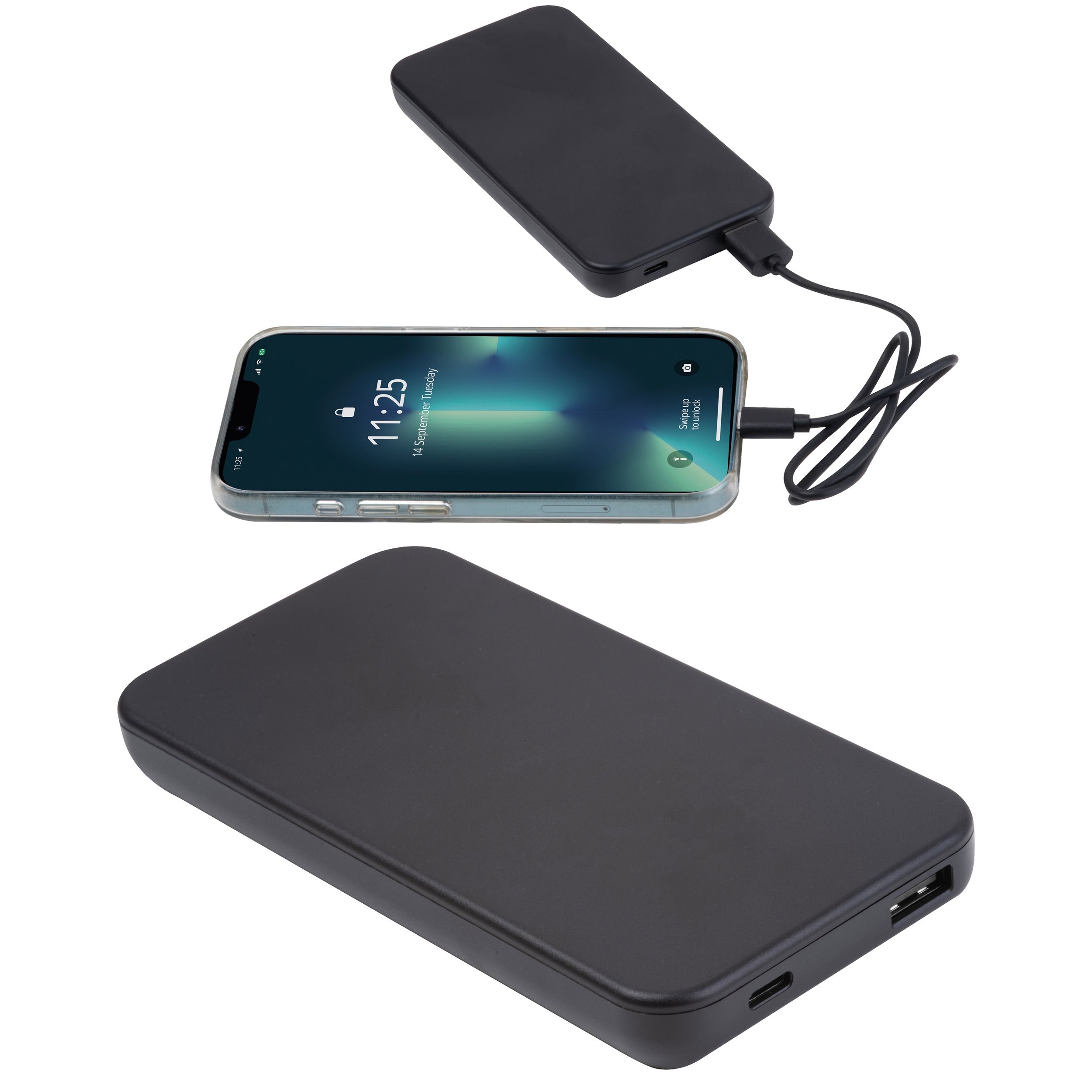 MA35494-03Recycelte Powerbank 10.000 mAh PRESTON_ schwarz