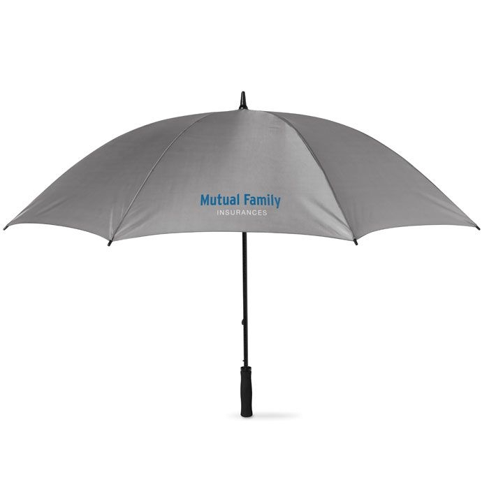 KC5187-07Gruso Regenschirm mit Softgriff_ grau