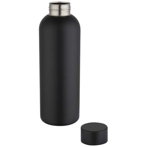 PF100920-5Spring 750 ml RCS-zertifizierte einwandige Trinkflasche aus recyceltem Edelstahl_ schwarz