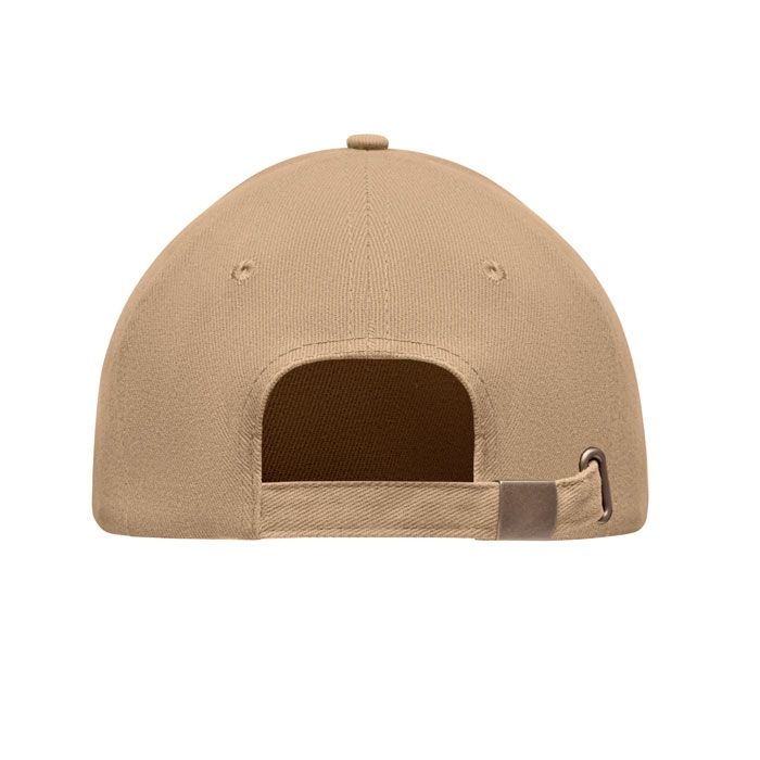 MO9643-13Tekapo Baseball cap 6 panels 270g_m²_ beige