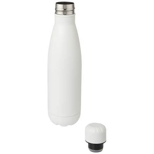 PF100671-1Cove 500 ml vakuumisolierte Edelstahlflasche_ weiss
