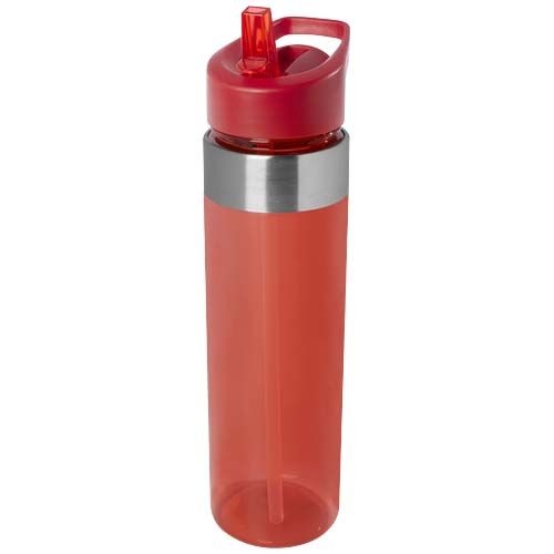 PF100824-2Dylan 650 ml Tritan Flasche mit Ausgussdeckel_ rot
