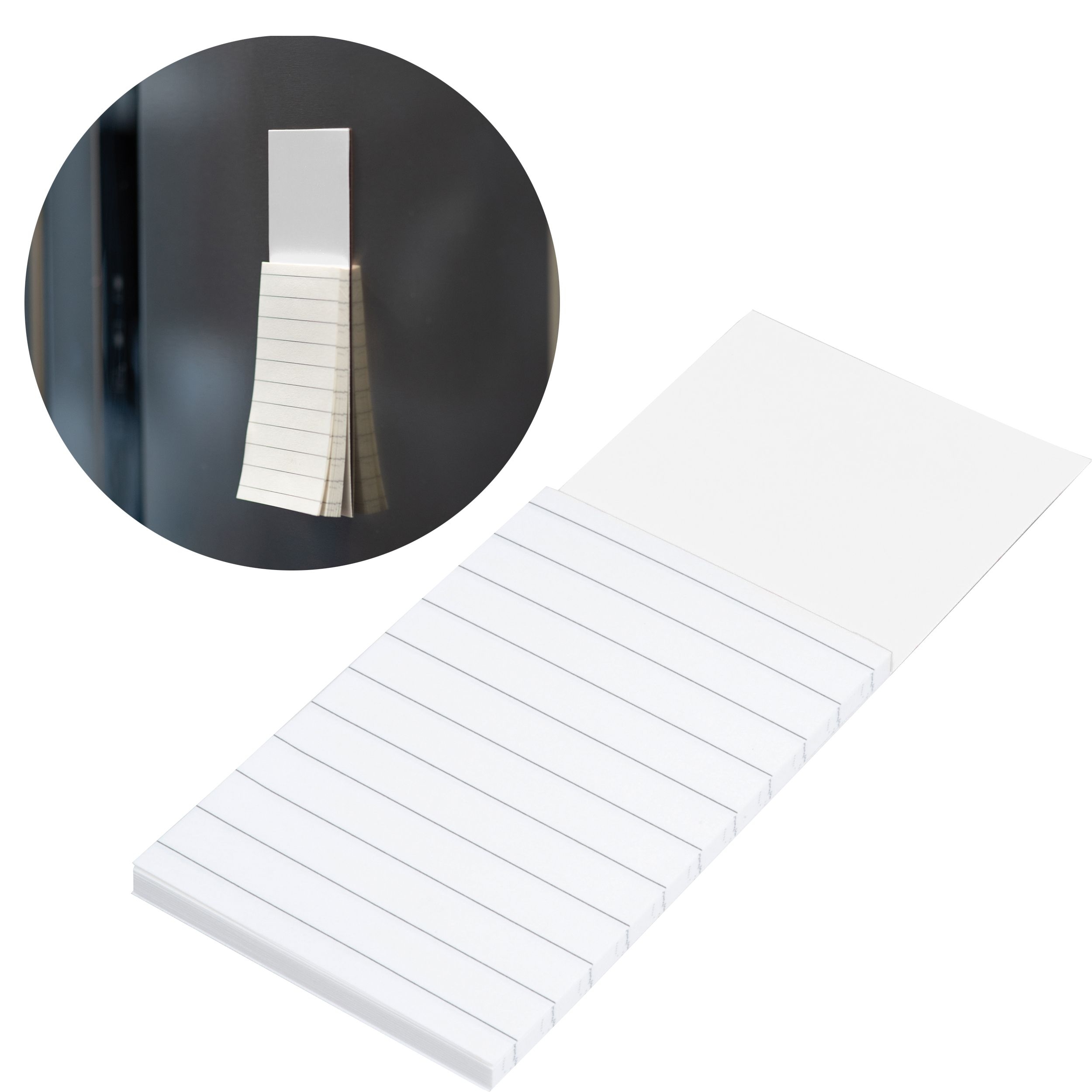 MA24916-06Kuehlschrank-Magnet mit Notizzetteln HELGE_ weiss