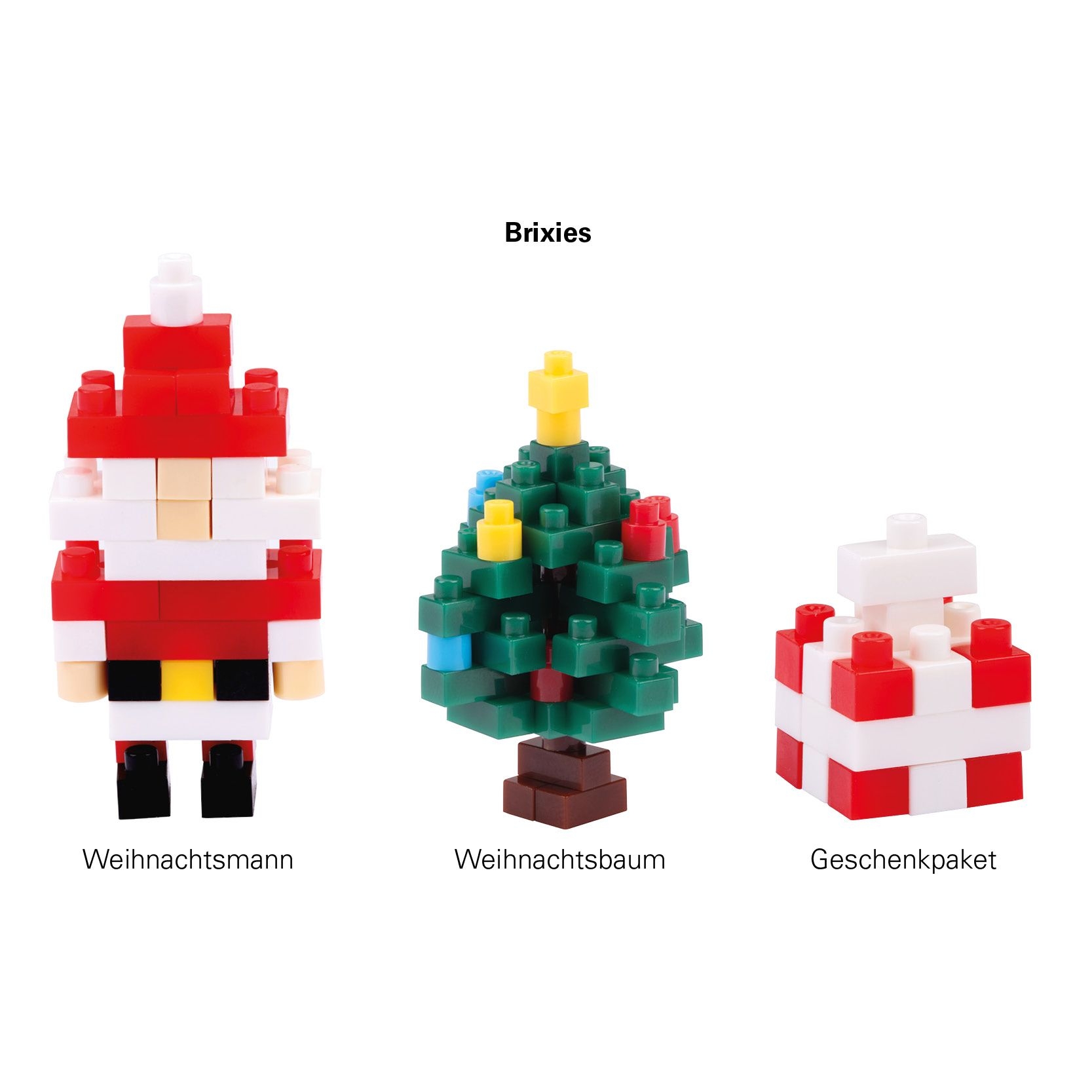 JG40006-1Kleines Praesent_ Bausteine Weihnachtsmann_ Klemmbausteine_ Weihnachtsmann