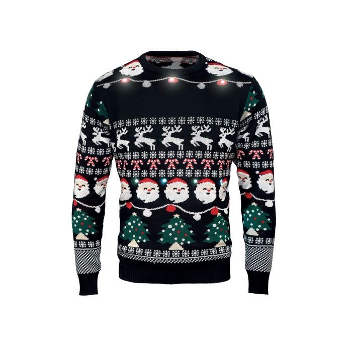 CX1553-03Shamis Weihnachts-LED-Pullover S_M_ schwarz