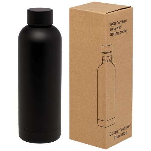 PF100798-5Spring 500 ml RCS-zertifizierte Kupfer-Vakuum Isolierflasche aus recyceltem Edelstahl_ schwarz