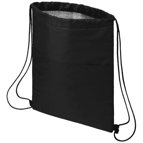 PF120495-1Oriole Kuehltasche mit Kordelzug 5L_ schwarz