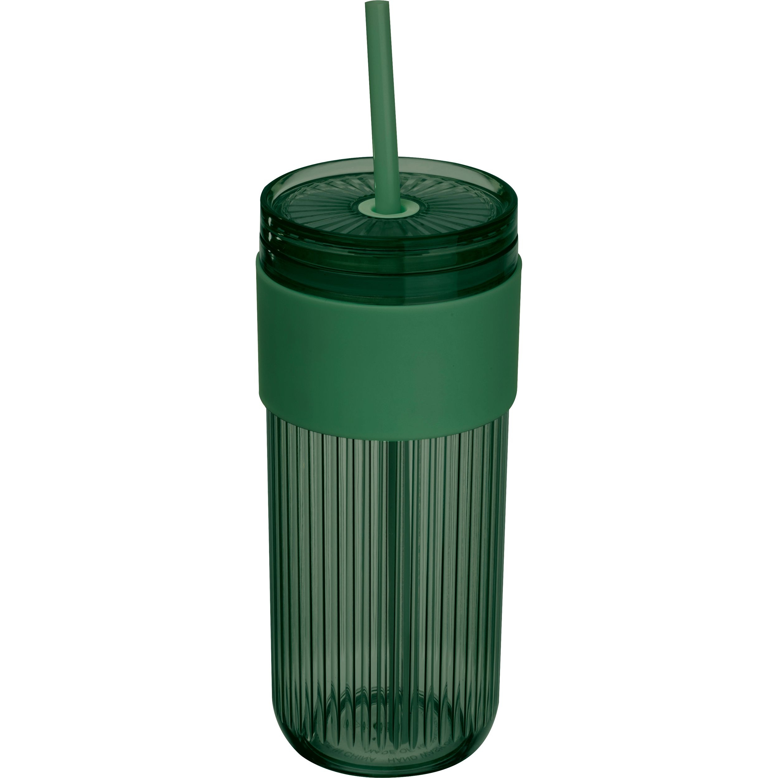 MA85529-09Becher mit Trinkhalm_ 660ml SOLEDAD_ gruen