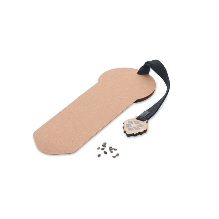 MO6226-13Growbookmark™ Lesezeichen Kiefersamen_ beige