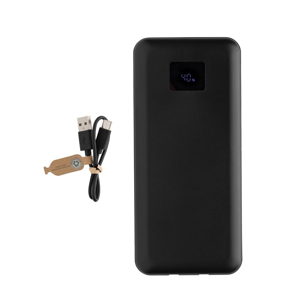 XDP322_80-1Gridley 20.000mAh 65W Laptop Powerbank aus RCS rPlastik_ schwarz