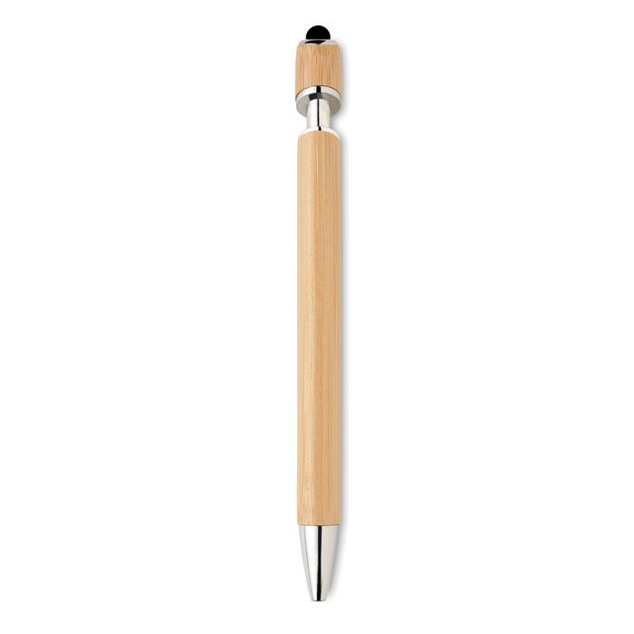 MO2418-40Renn Druckkugelschreiber mit Stylus_ holz