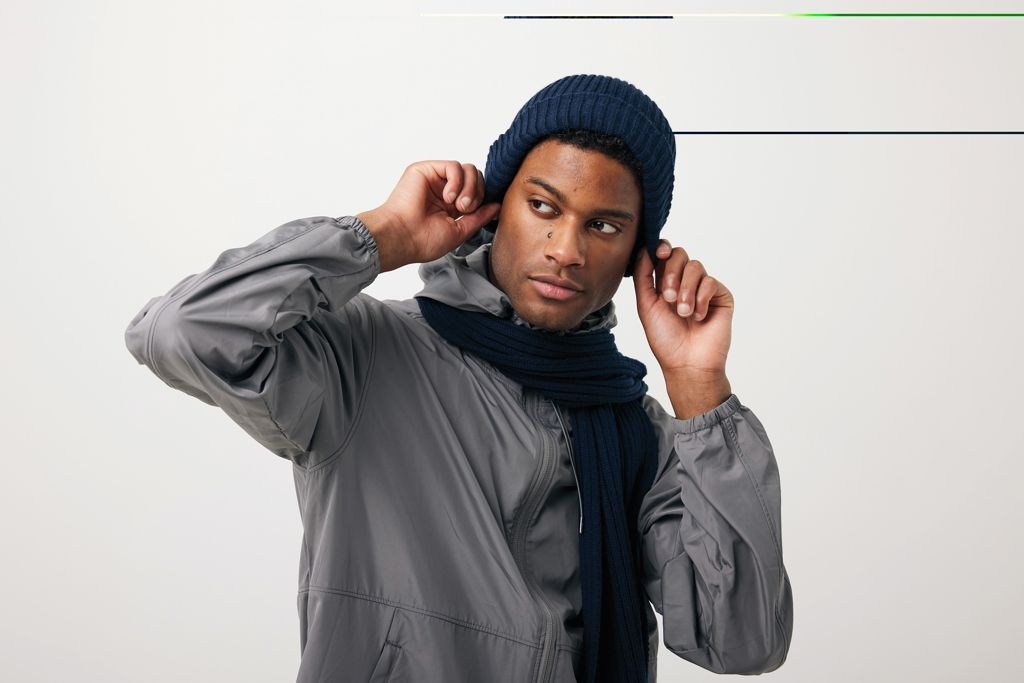 XDP453.44-25Impact AWARE™ Polylana® Strickschal 180x25cm_ navy blau