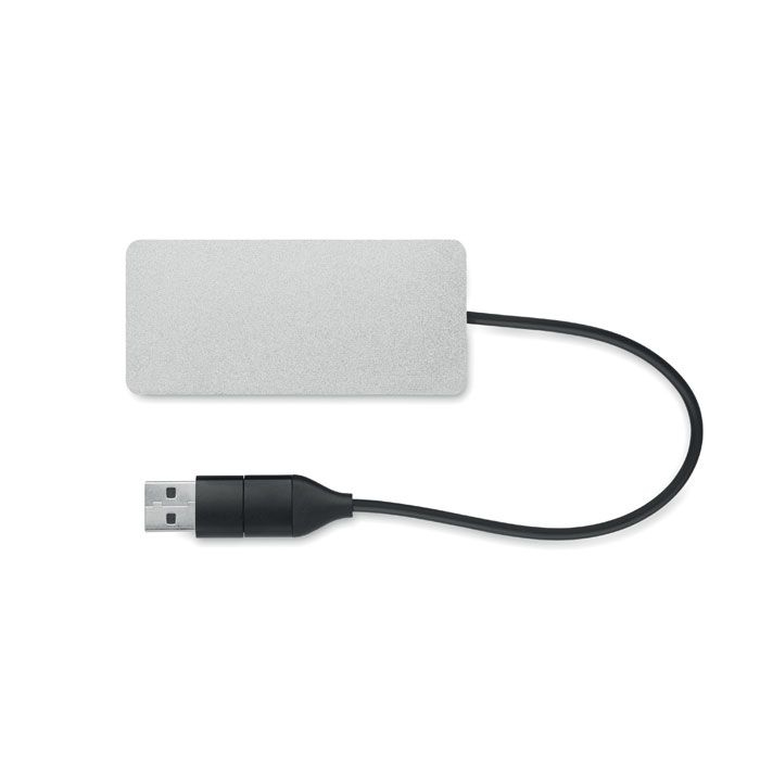 MO2142-14Hub-C 3 Port USB Hub_ silber
