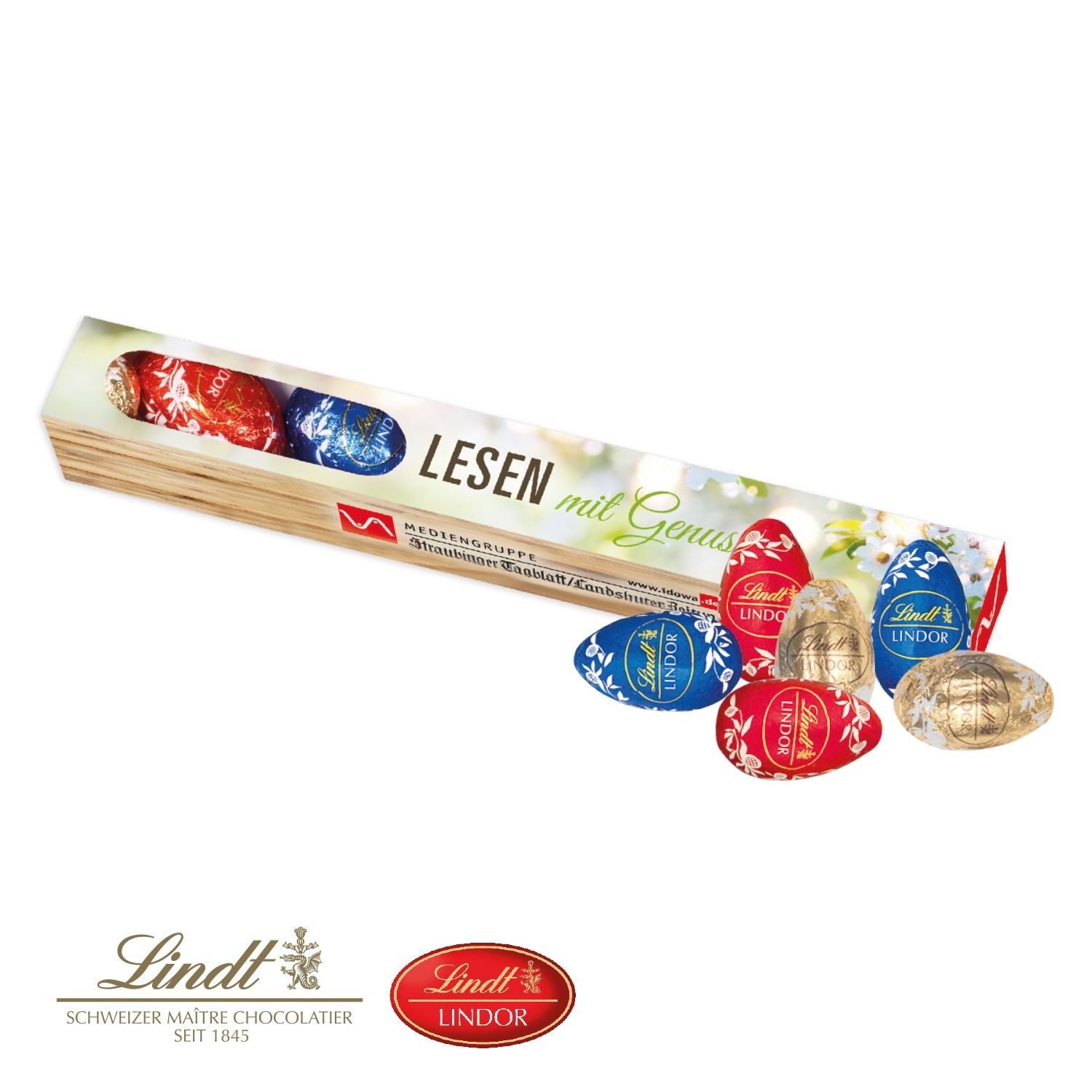 CD94530Eier Parade mit Lindt Schokolade